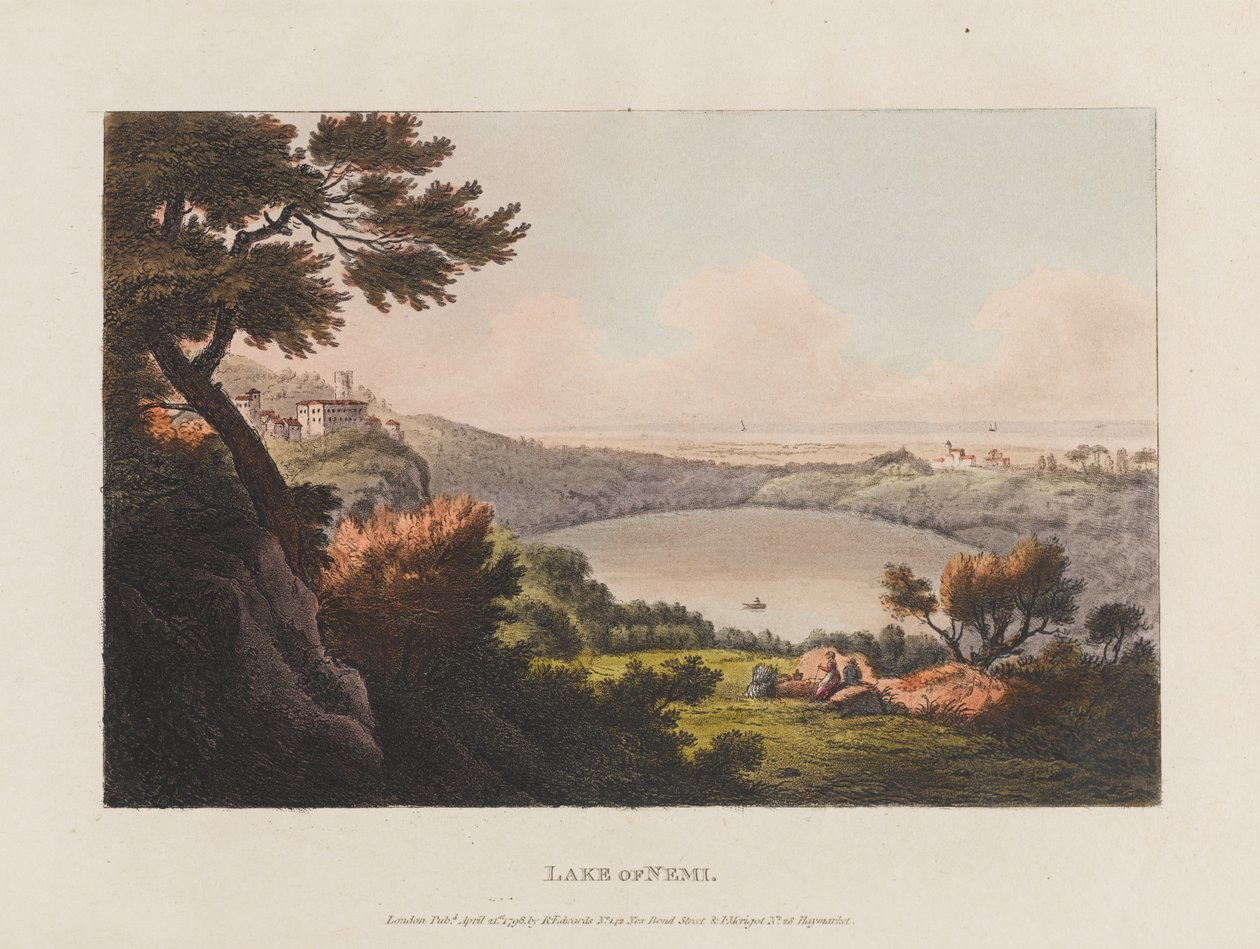 Lago di Nemi da J. Merigot