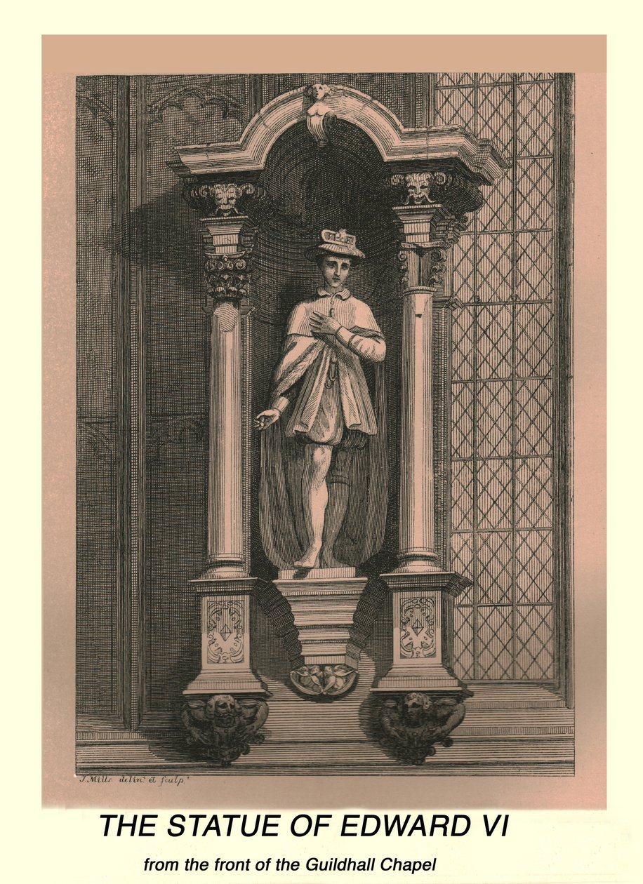 La statua di Edoardo VI da J Mills