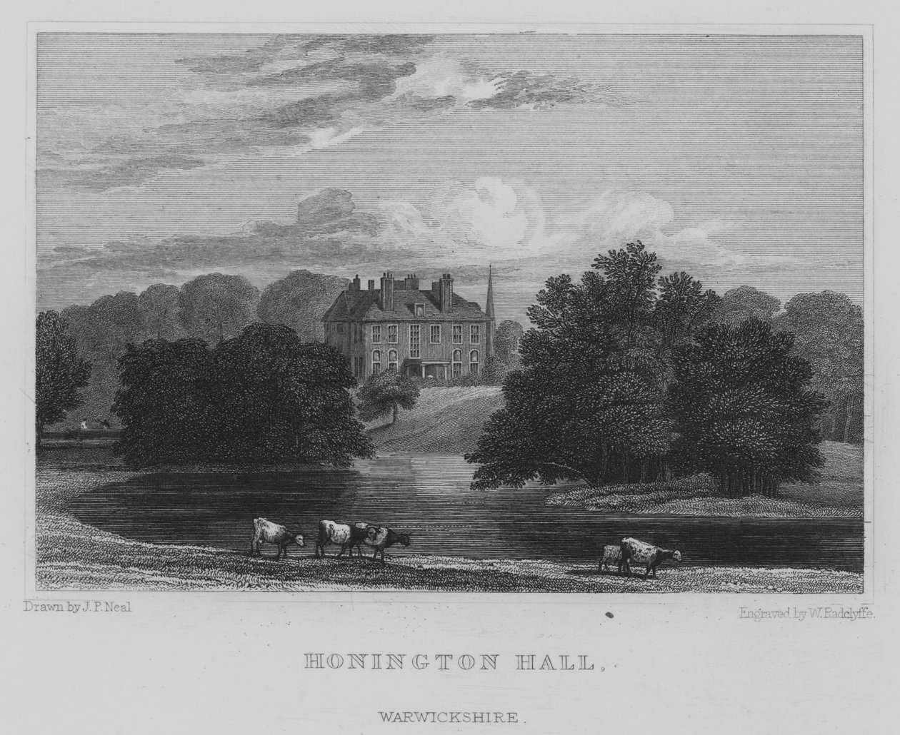 Honington Hall, Warwickshire da John Preston Neale