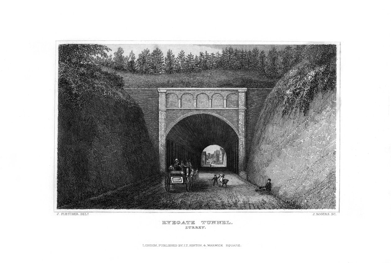 Tunnel di Ryegate, Surrey da J. Rogers