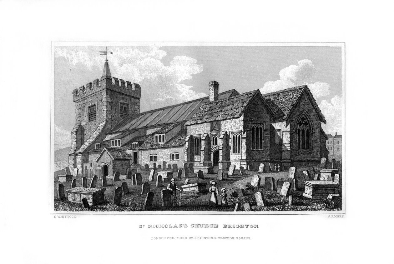 Chiesa di San Nicola, Brighton, East Sussex da J. Rogers