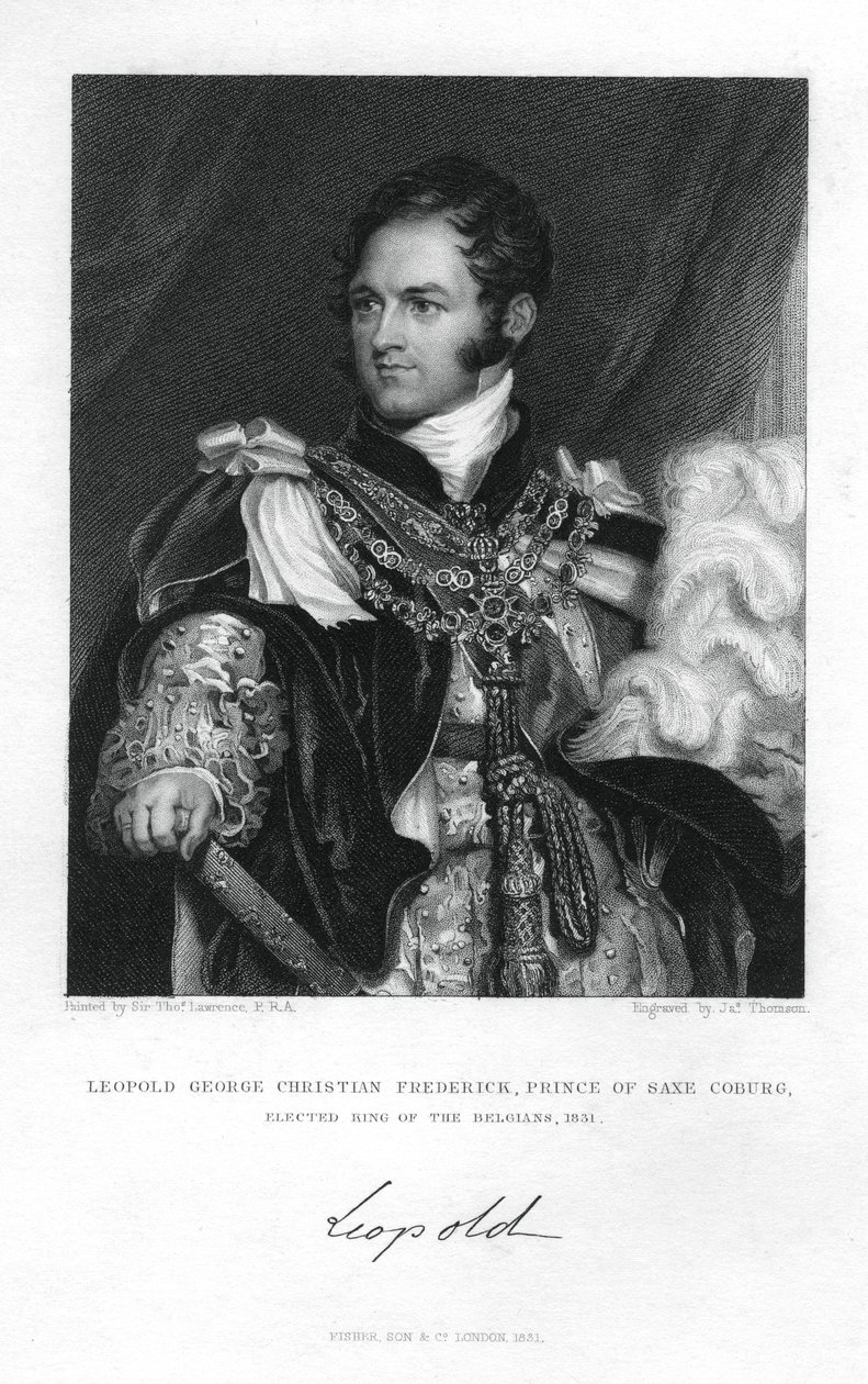 Principe Leopoldo di Sassonia-Coburgo-Saalfeld, 1831 da J. Thomson