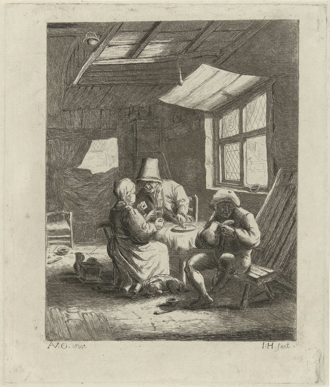 Interno di contadini (prima versione) da Jabes Heenck