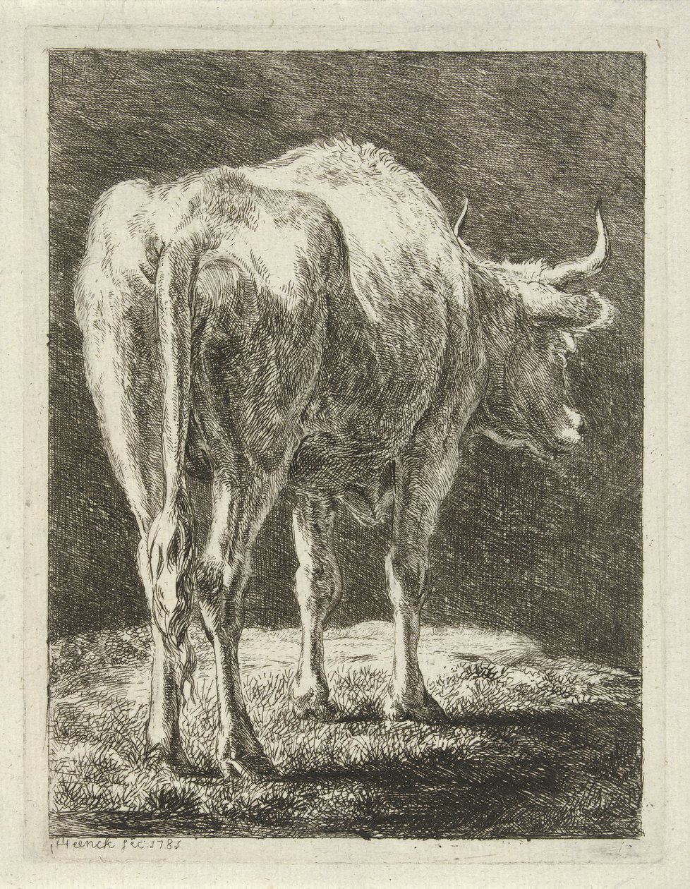 Mucca in un paesaggio da Jabes Heenck