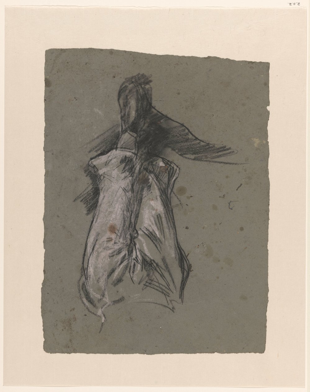 Gambe di una figura piegata in avanti da Jac van Looij