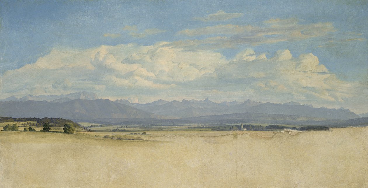 Panorama montuoso soleggiato, 1829 da Jacob Gensler