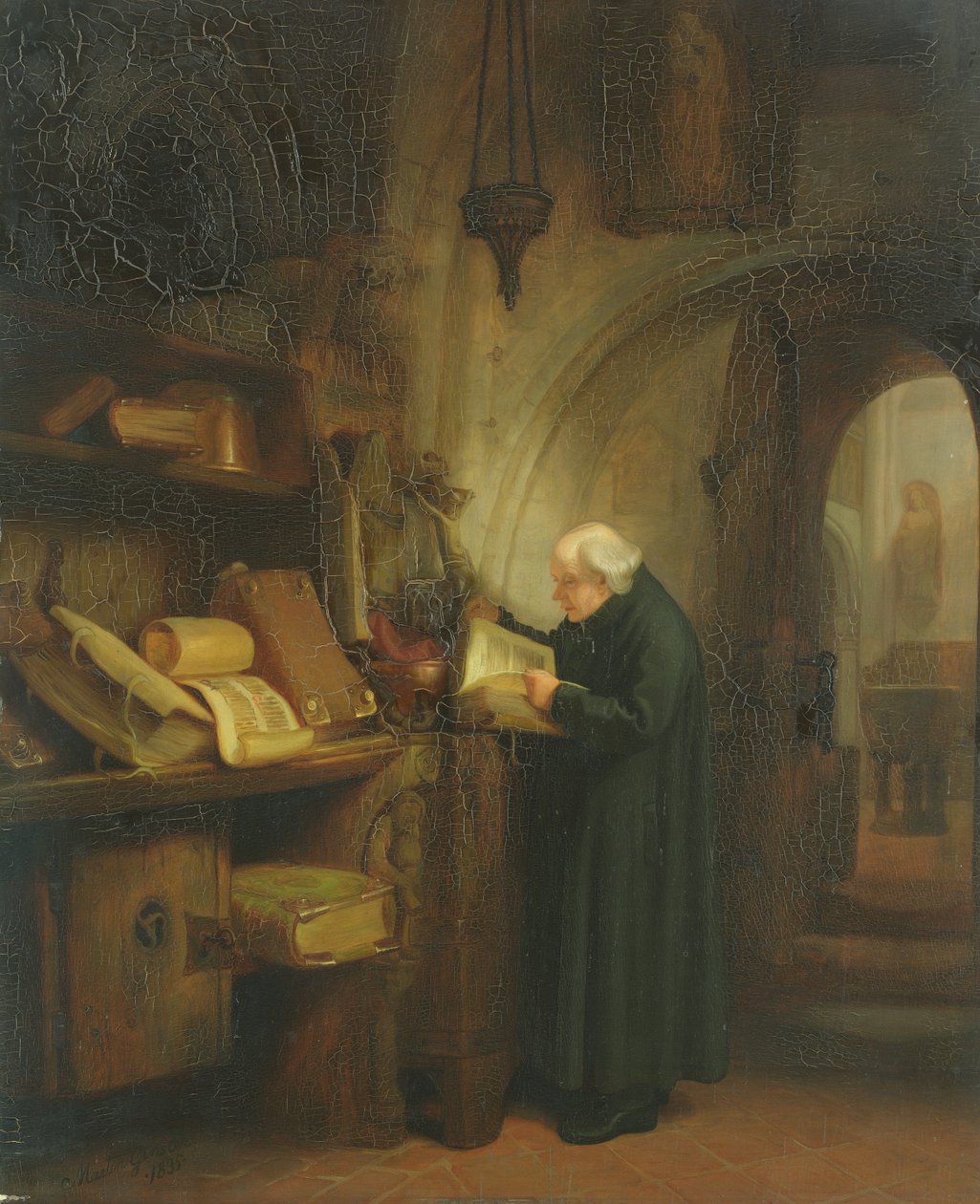 La sacrestia, 1835 da Jacob Gensler
