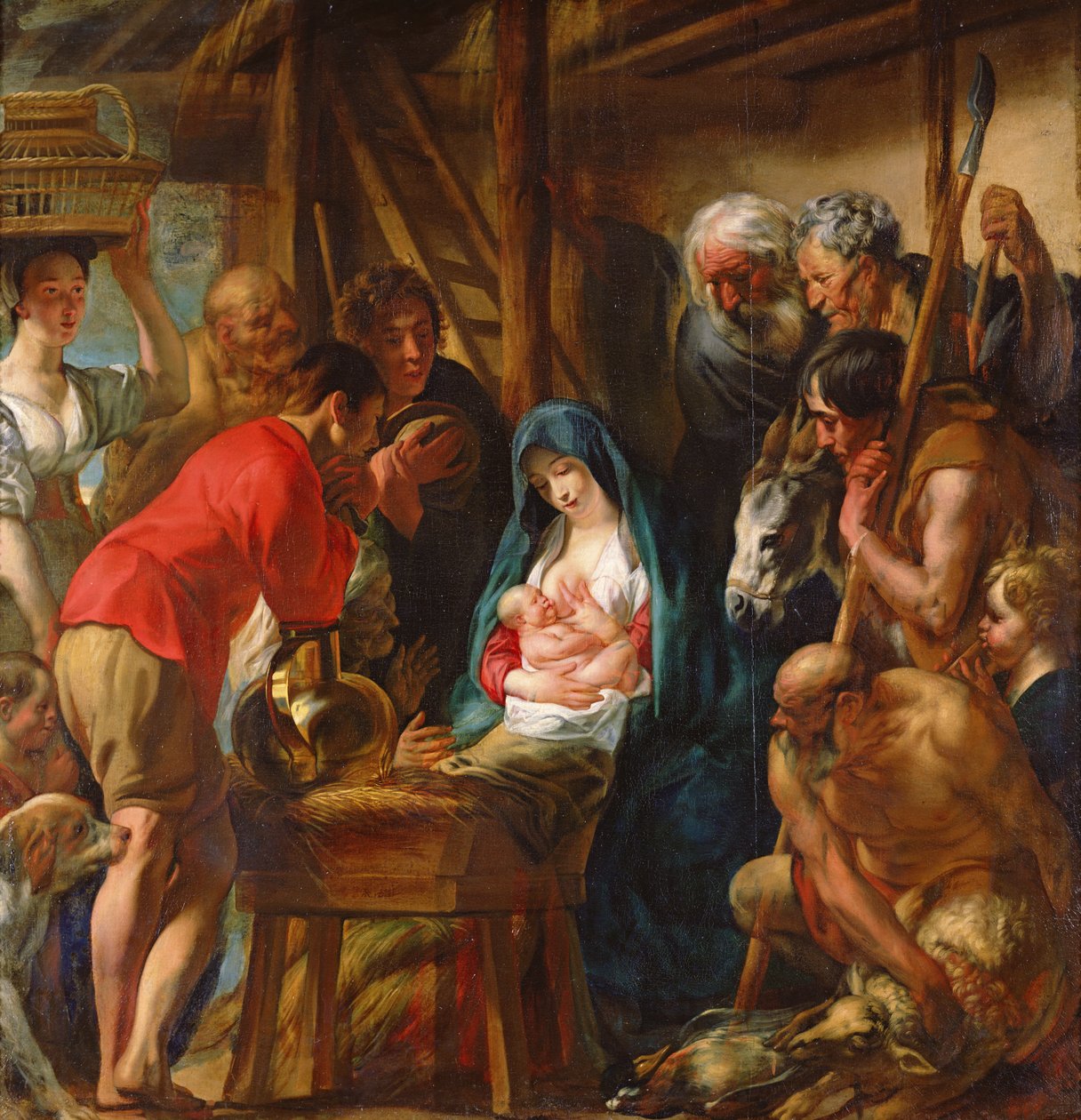 Adorazione dei pastori da Jacob Jordaens