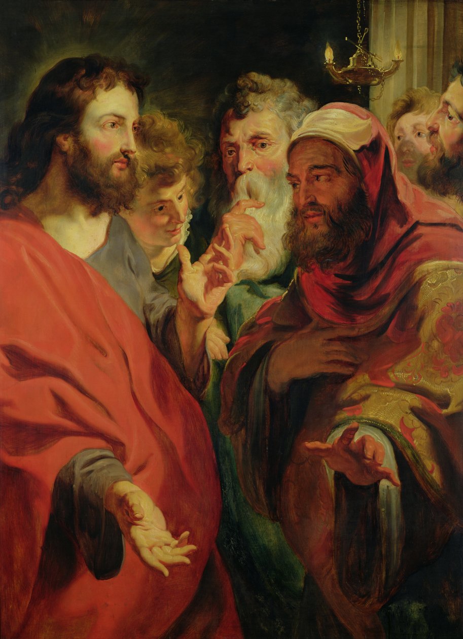 Cristo istruisce Nicodemo da Jacob Jordaens