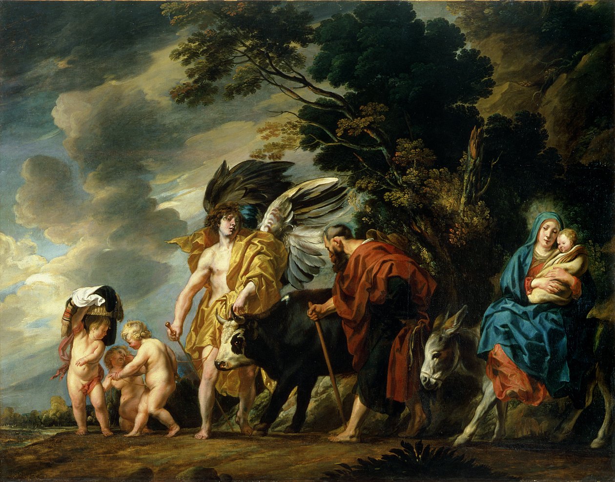 La Fuga in Egitto, 1647 da Jacob Jordaens