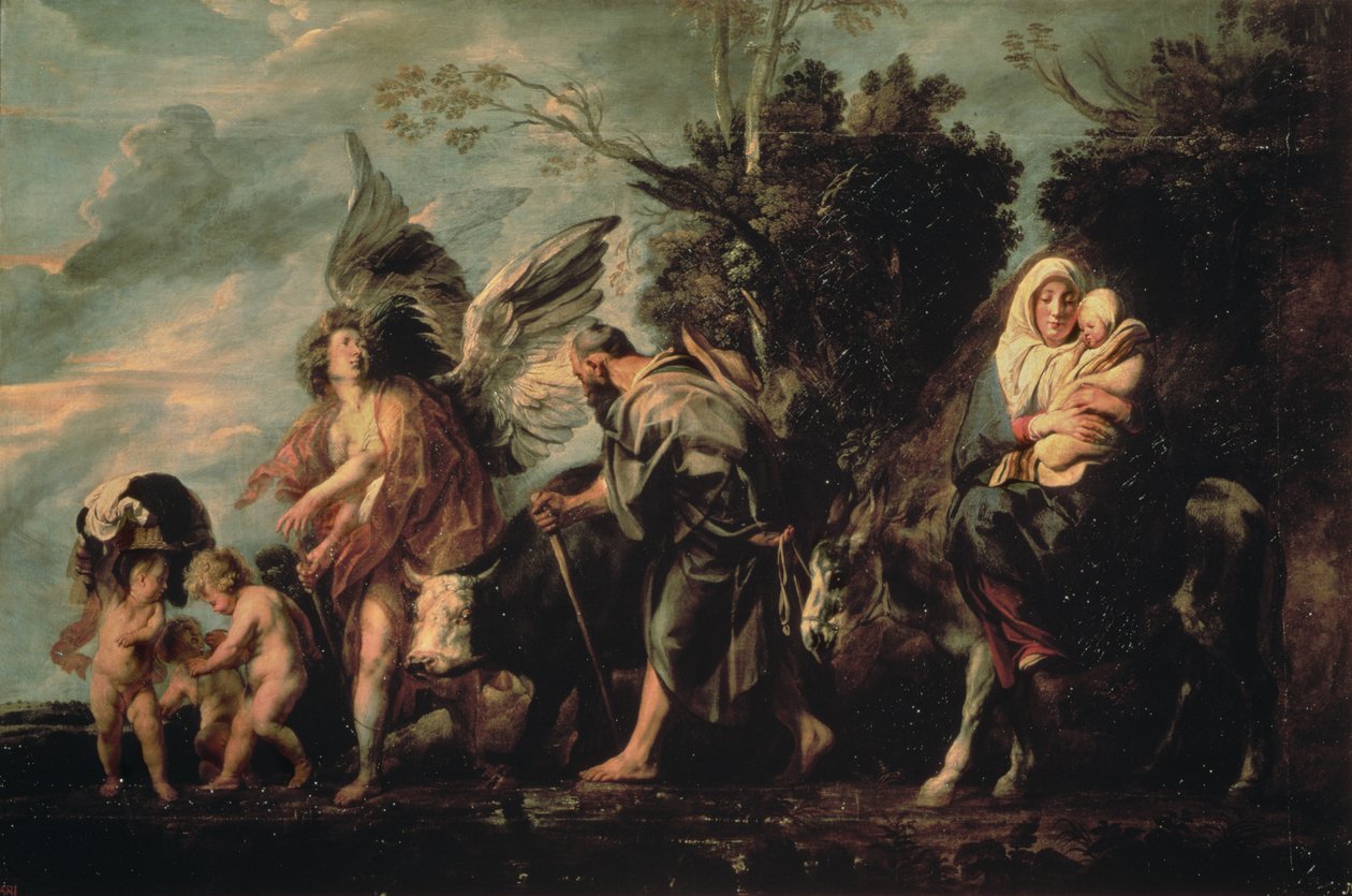 La fuga in Egitto, XVII secolo da Jacob Jordaens