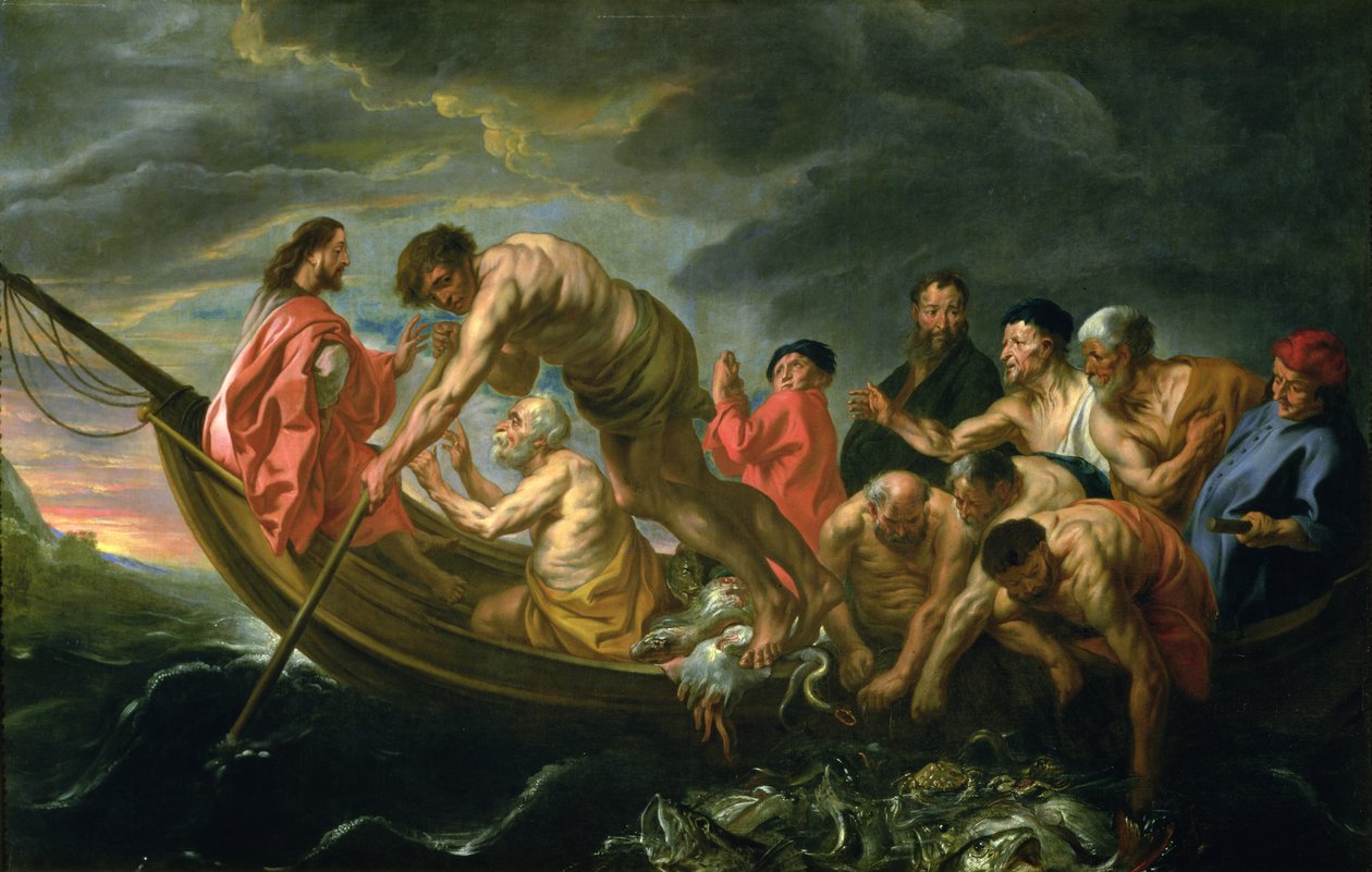 La pesca miracolosa da Jacob Jordaens