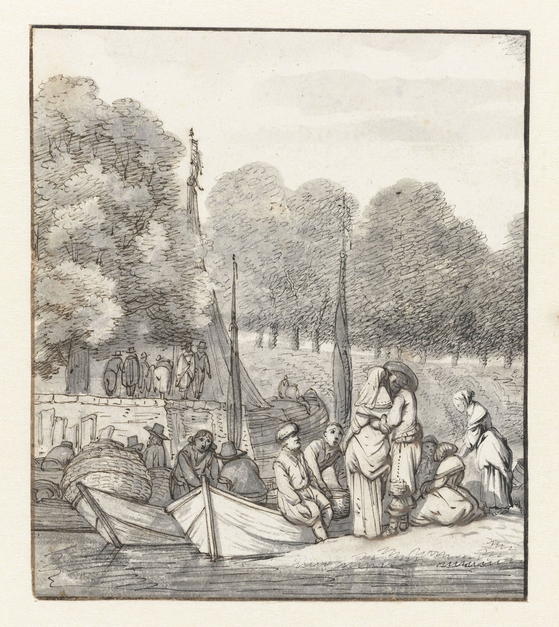 Piattaforma di sbarco delle barche da Jacob Esselens