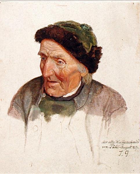 Il Vecchio Armaiolo di Pahl, 1829 da Jacob Gensler