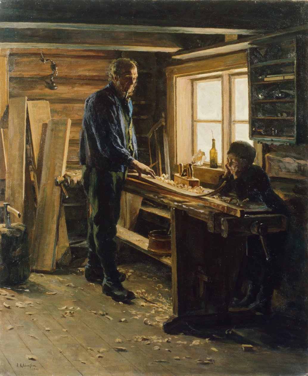 Nel laboratorio di falegnameria da Jacob Gloersen