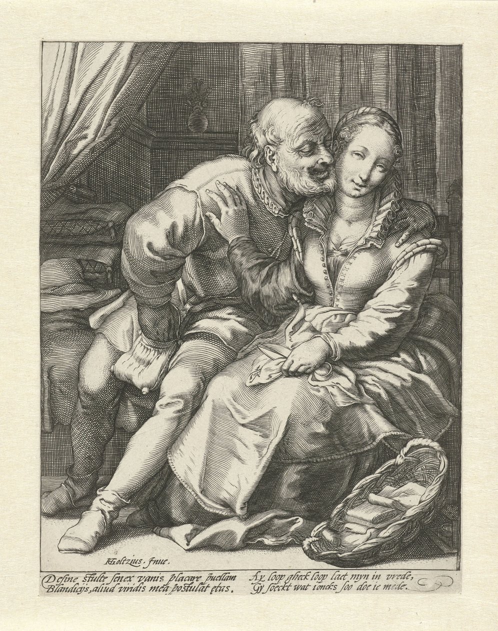 Rifiuto di un vecchio da Jacob Goltzius (II)