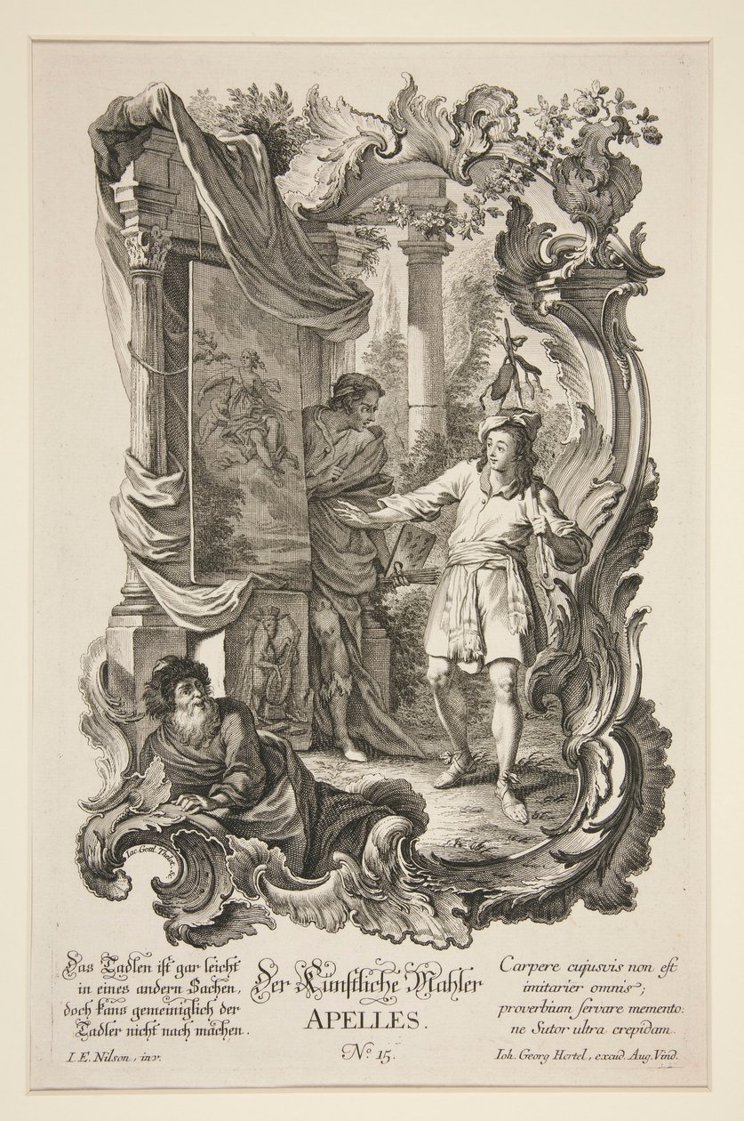 Der Kunstliche Mahler, Apelles da Jacob Gottlieb Thelot