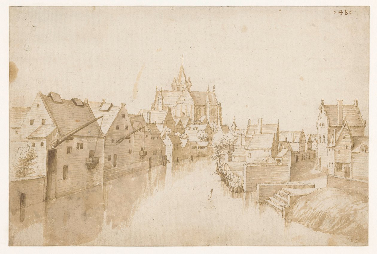 La chiesa di Nostra Signora sopra la Dyle, a Mechelen da Jacob Grimmer (possibly)