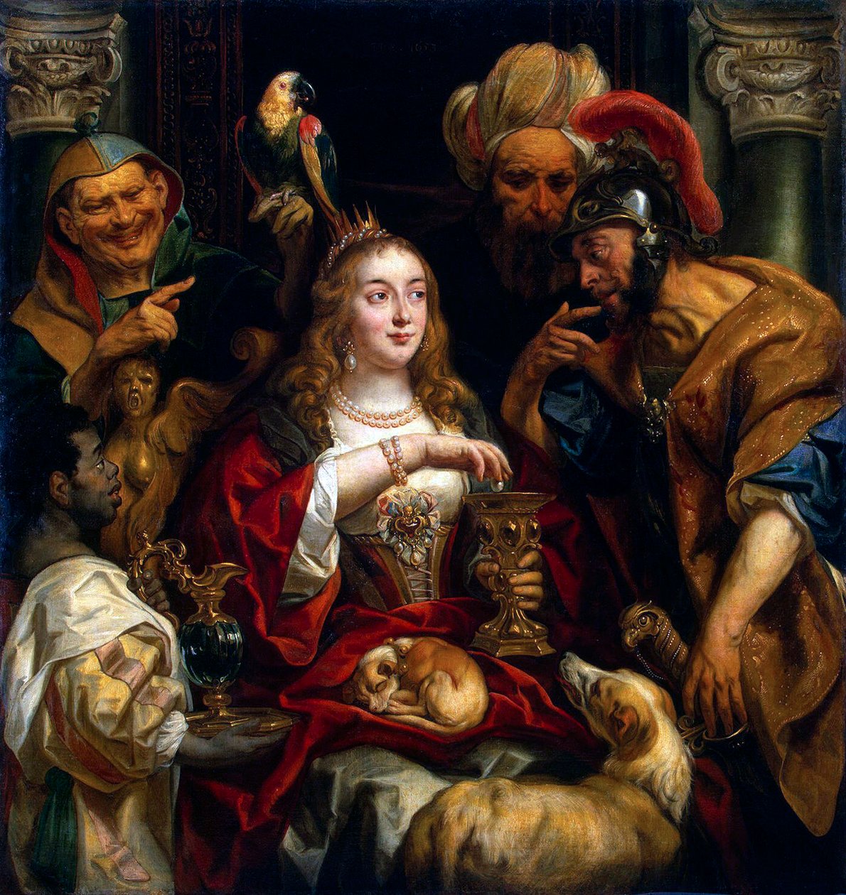 Il banchetto di Cleopatra, 1653 da Jacob Jordaens