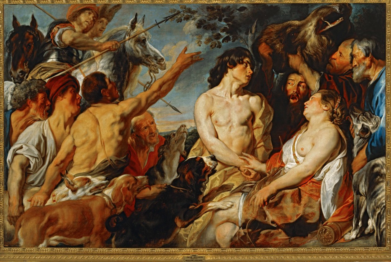 Meleagro e Atalanta ... (dipinto su tela) da Jacob Jordaens