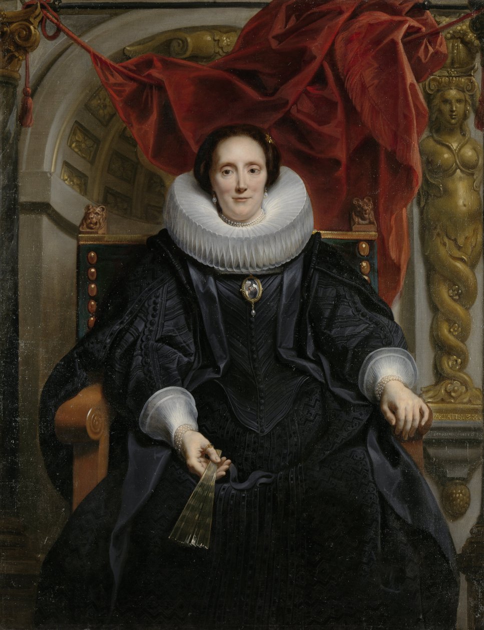 Ritratto di Catharina Behaghel, 1635 da Jacob Jordaens