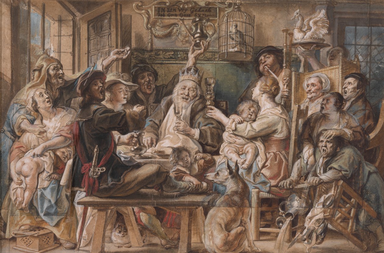 Il Re Beve da Jacob Jordaens