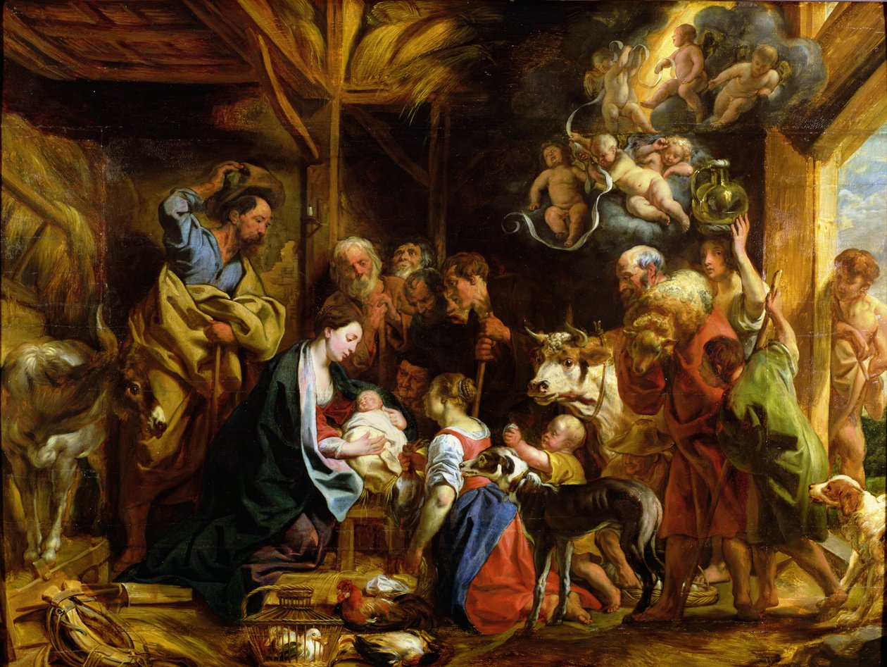 La natività da Jacob Jordaens