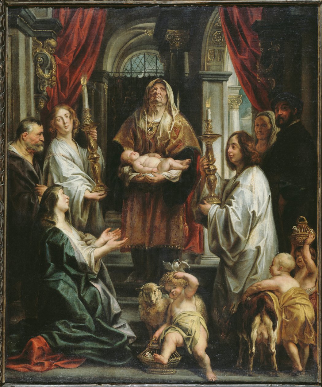 La presentazione al tempio da Jacob Jordaens