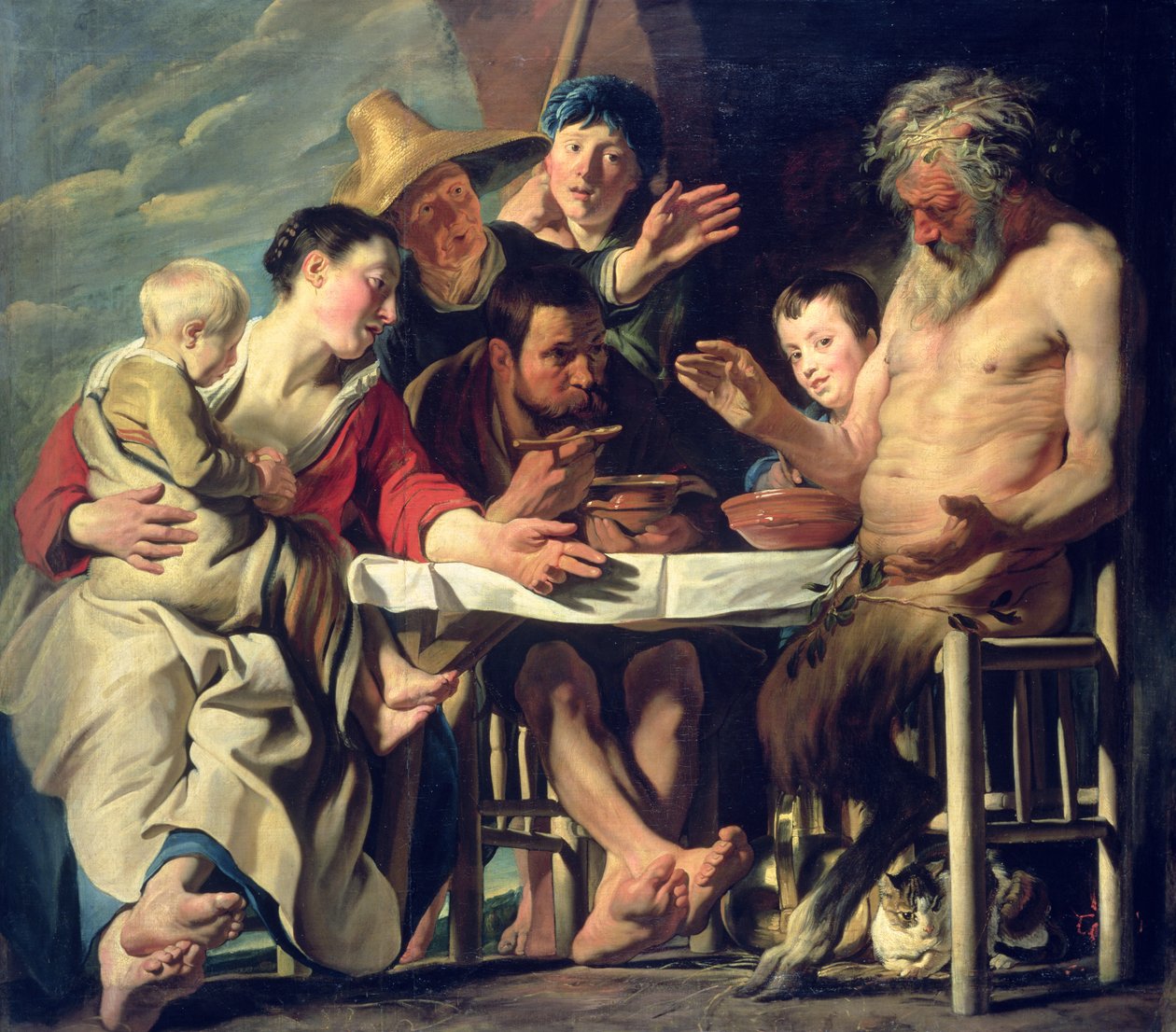 Il Satiro con i Contadini, 1620 da Jacob Jordaens