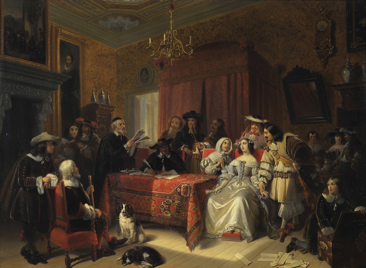 Lettura di un Testamento da Jacob Joseph Eckhout