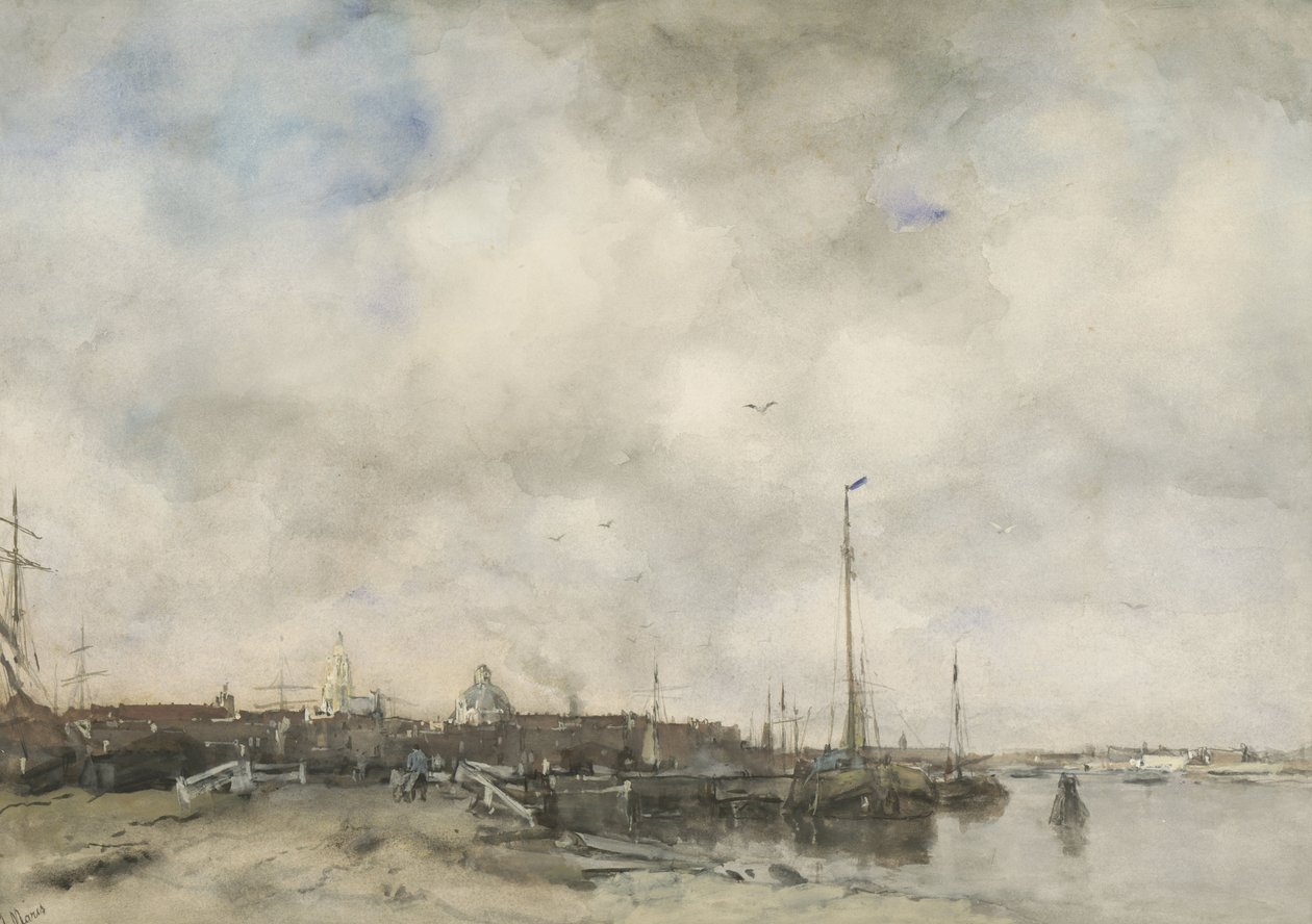 Veduta di una città da Jacob Maris