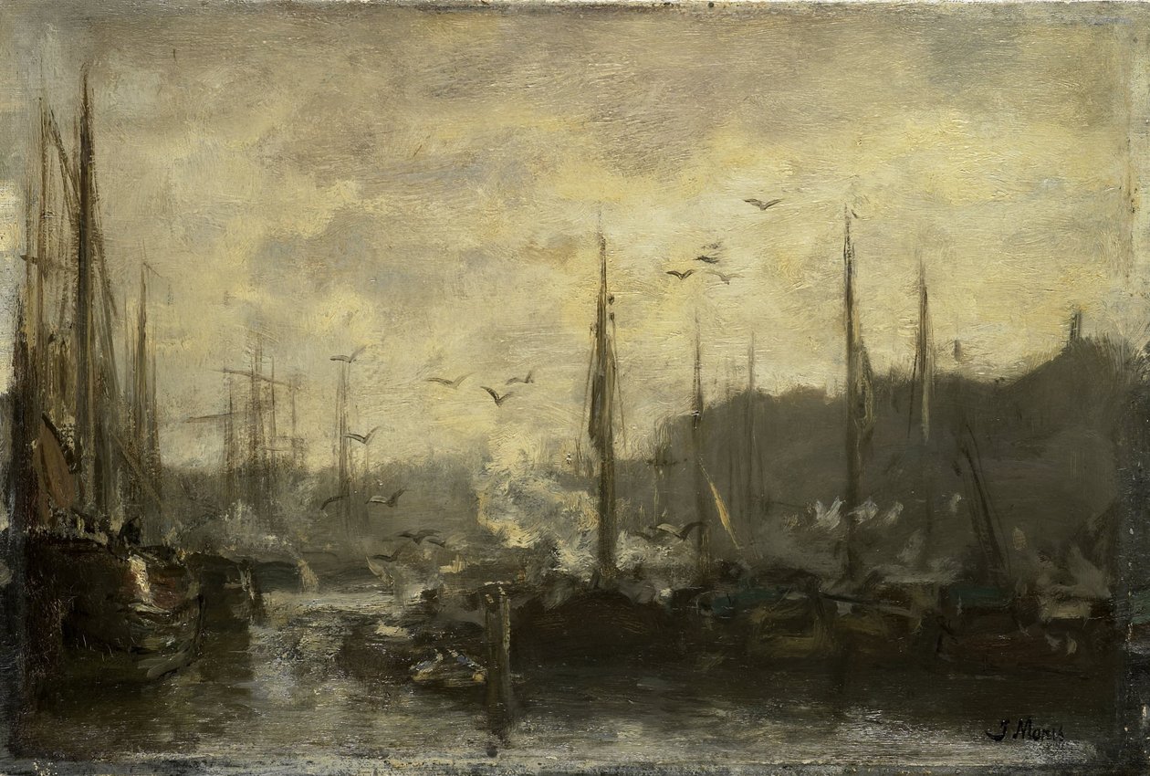 Veduta del porto da Jacob Maris