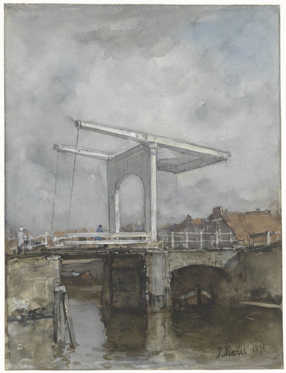 Il ponte levatoio da Jacob Maris