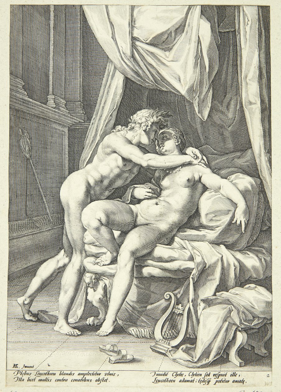 Apollo e Leucotea da Jacob Matham