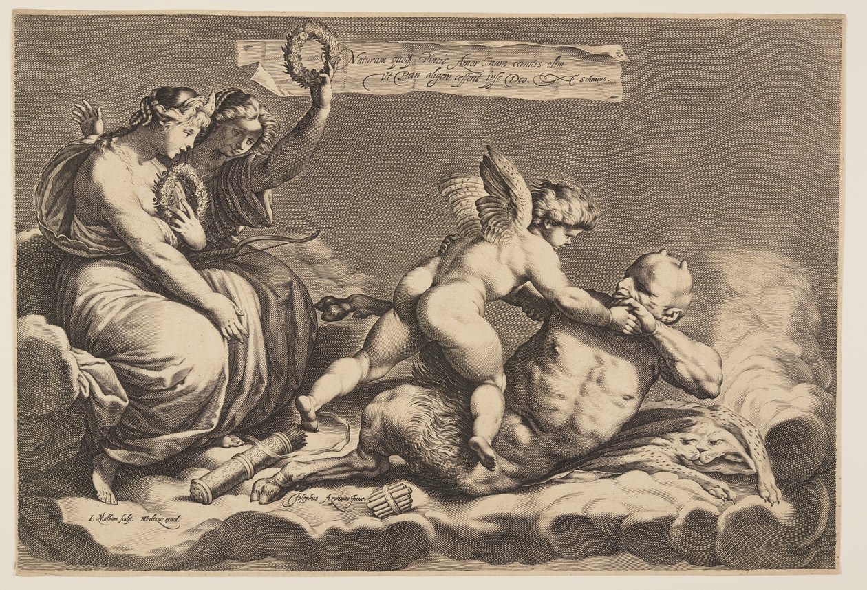 Padella per domare Cupido da Jacob Matham