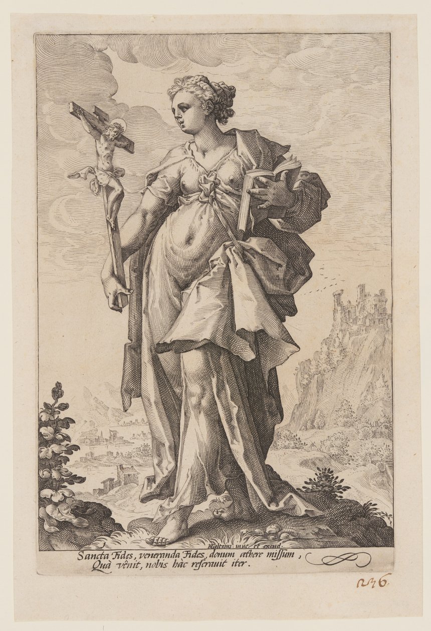 Fede, da Le virtù da Jacob Matham