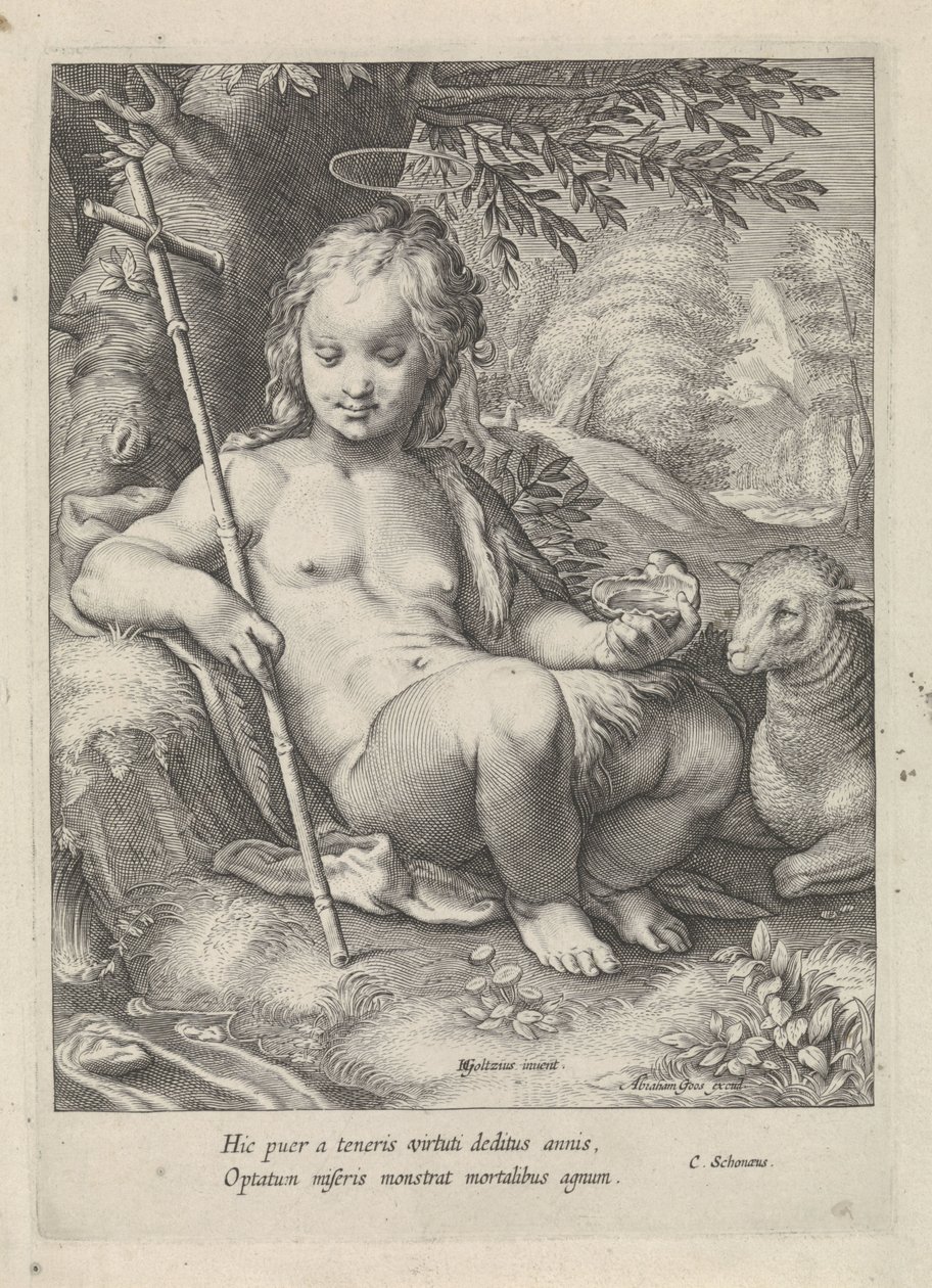 Giovanni Battista da bambino da Jacob Matham