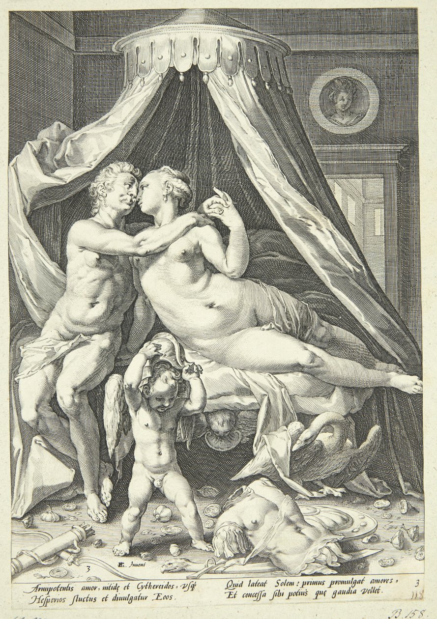 Marte e Venere da Jacob Matham