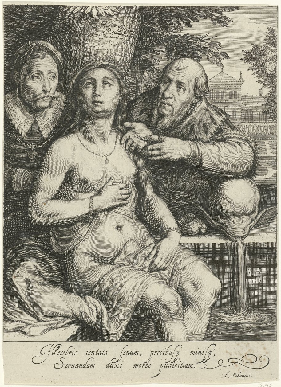 Susanna e i vecchioni da Jacob Matham