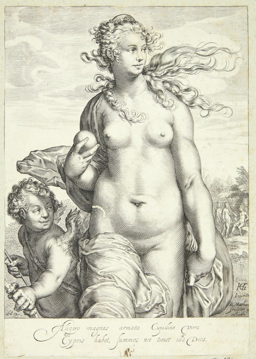 Venere riceve il premio per la bellezza da Jacob Matham