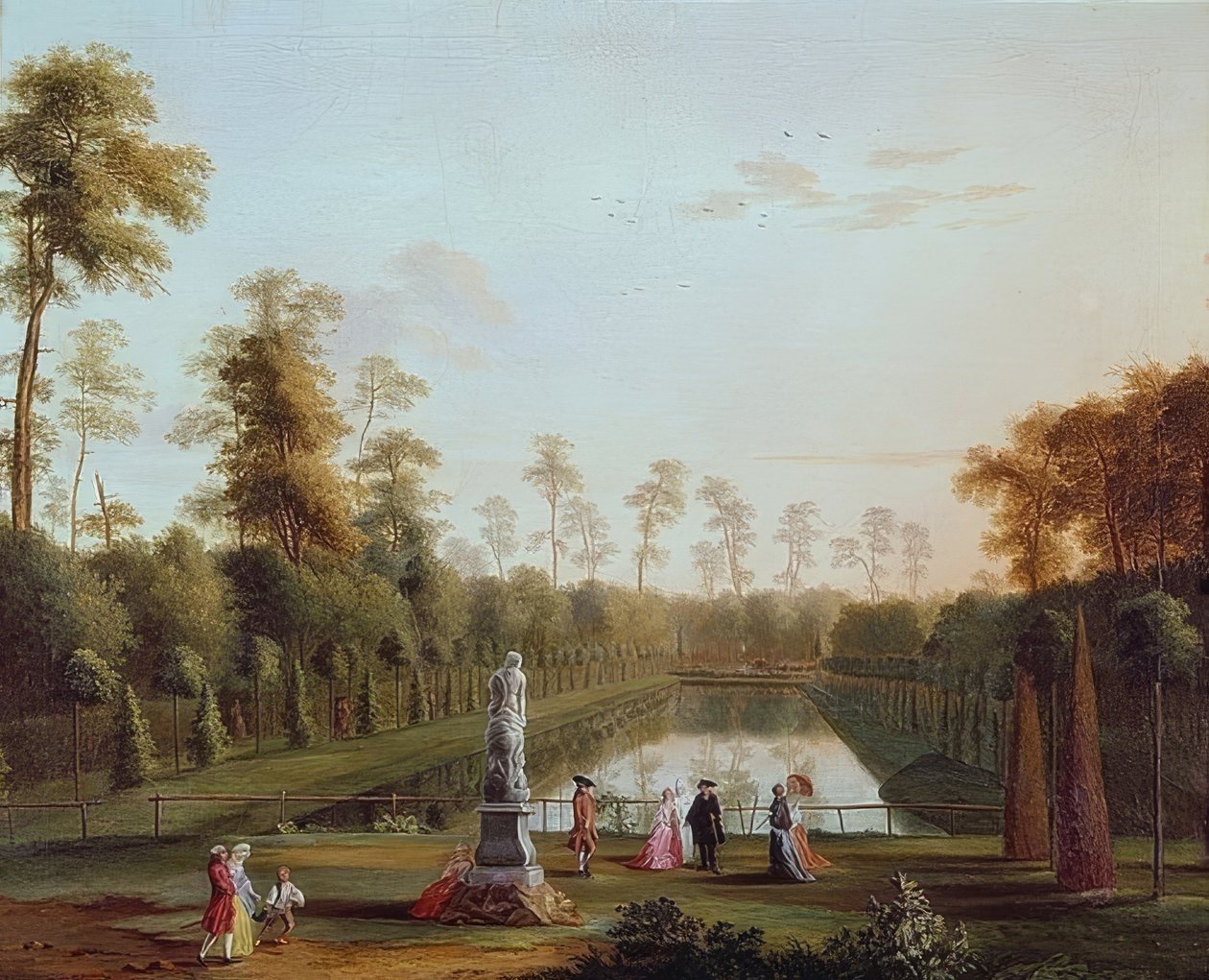 Il bacino nel Tiergarten da Jacob Philipp Hackert