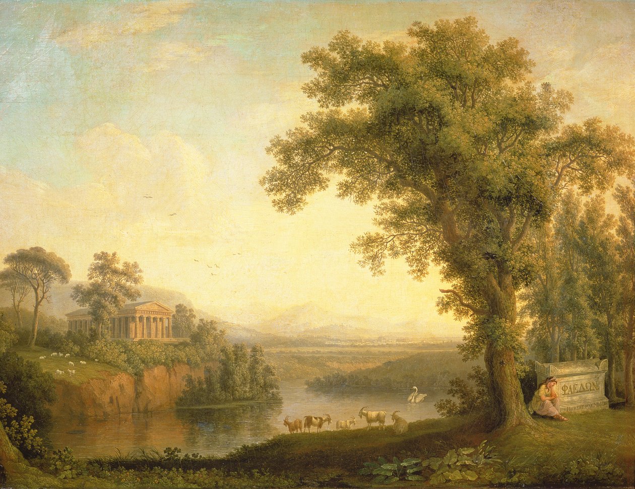 Paesaggio antico con la tomba di Fetonte, 1785 da Jacob Philippe Hackert