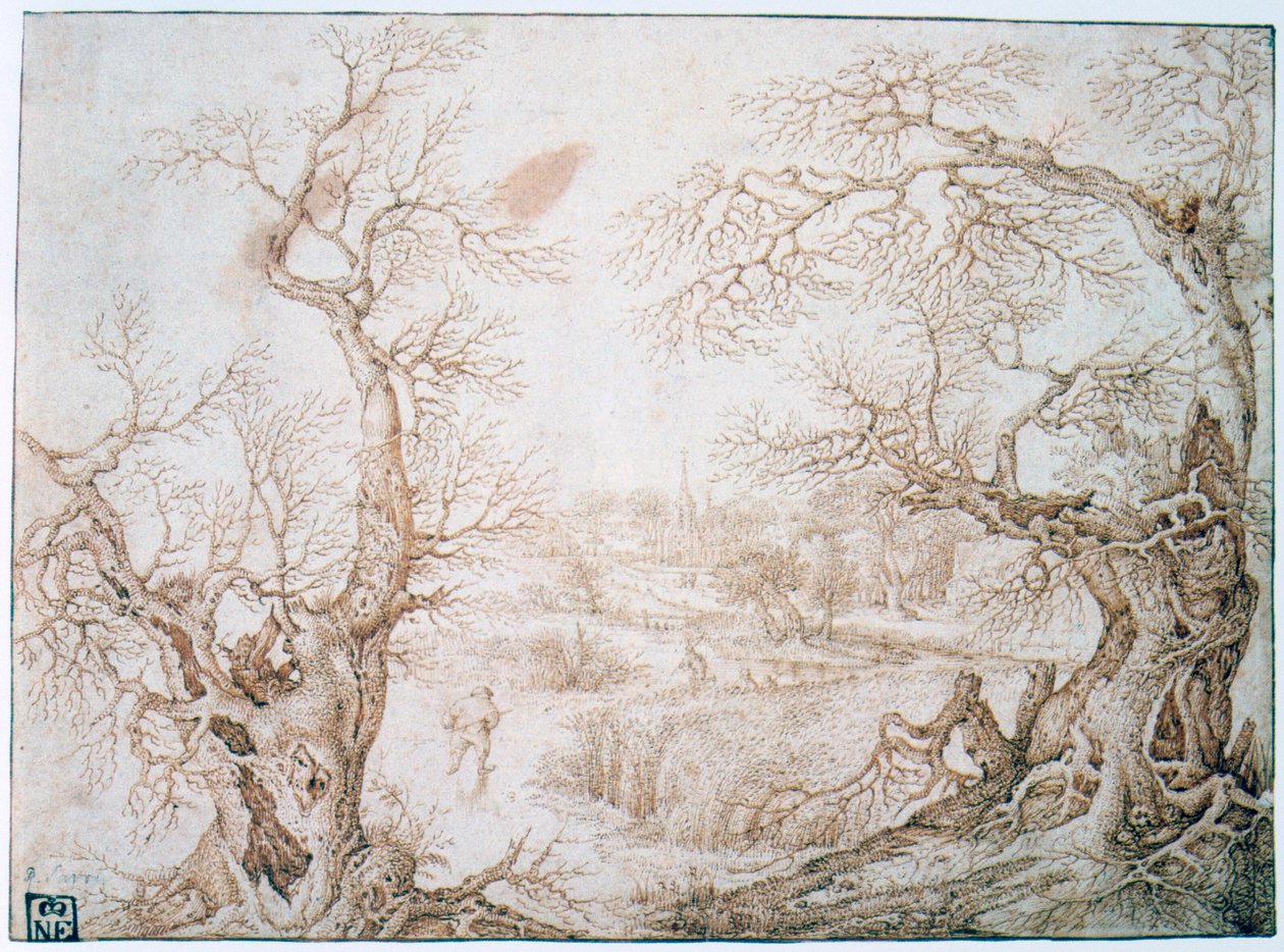 Paesaggio invernale, c1565-1602 da Jacob Savery I