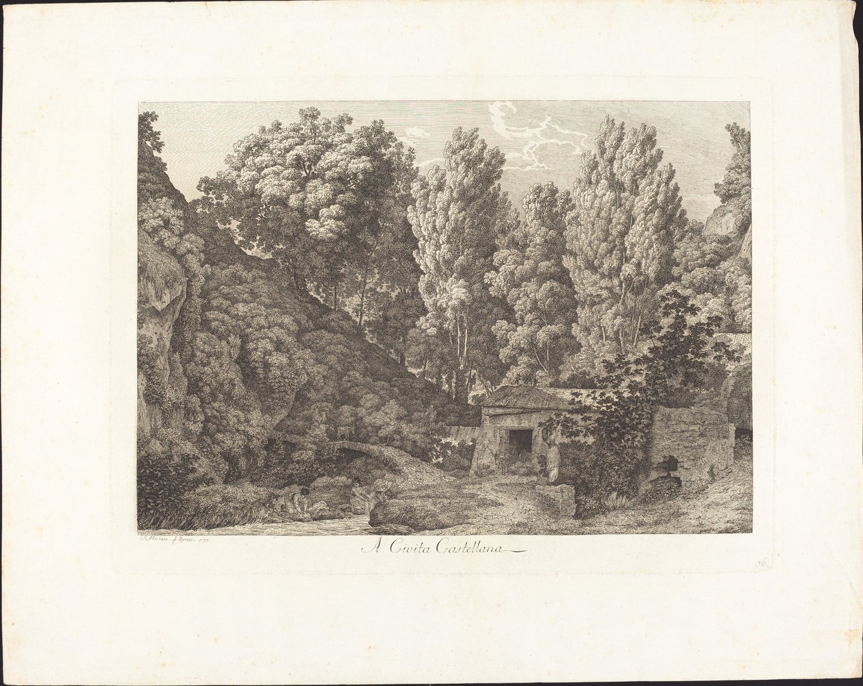A Cività Castellana da Jacob Wilhelm Mechau