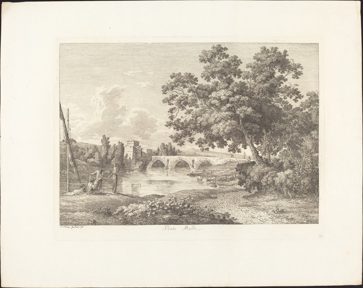 Ponte Molle da Jacob Wilhelm Mechau