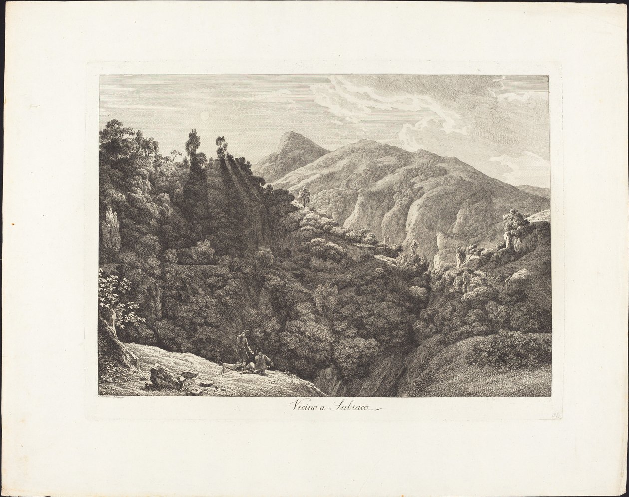 Vicino a Subiaco da Jacob Wilhelm Mechau