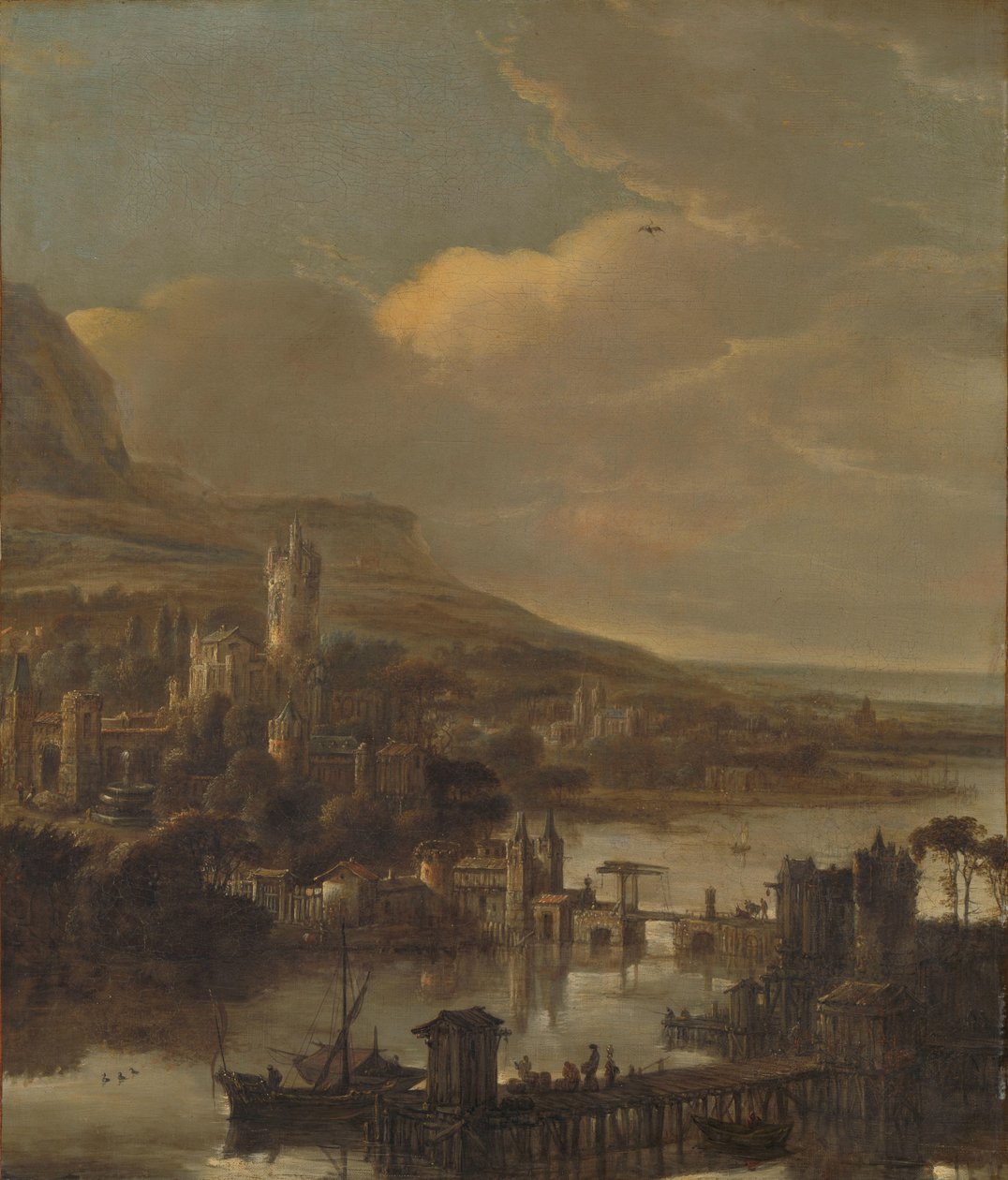 Vista del fiume da Jacob de Wet (I) (attributed to)