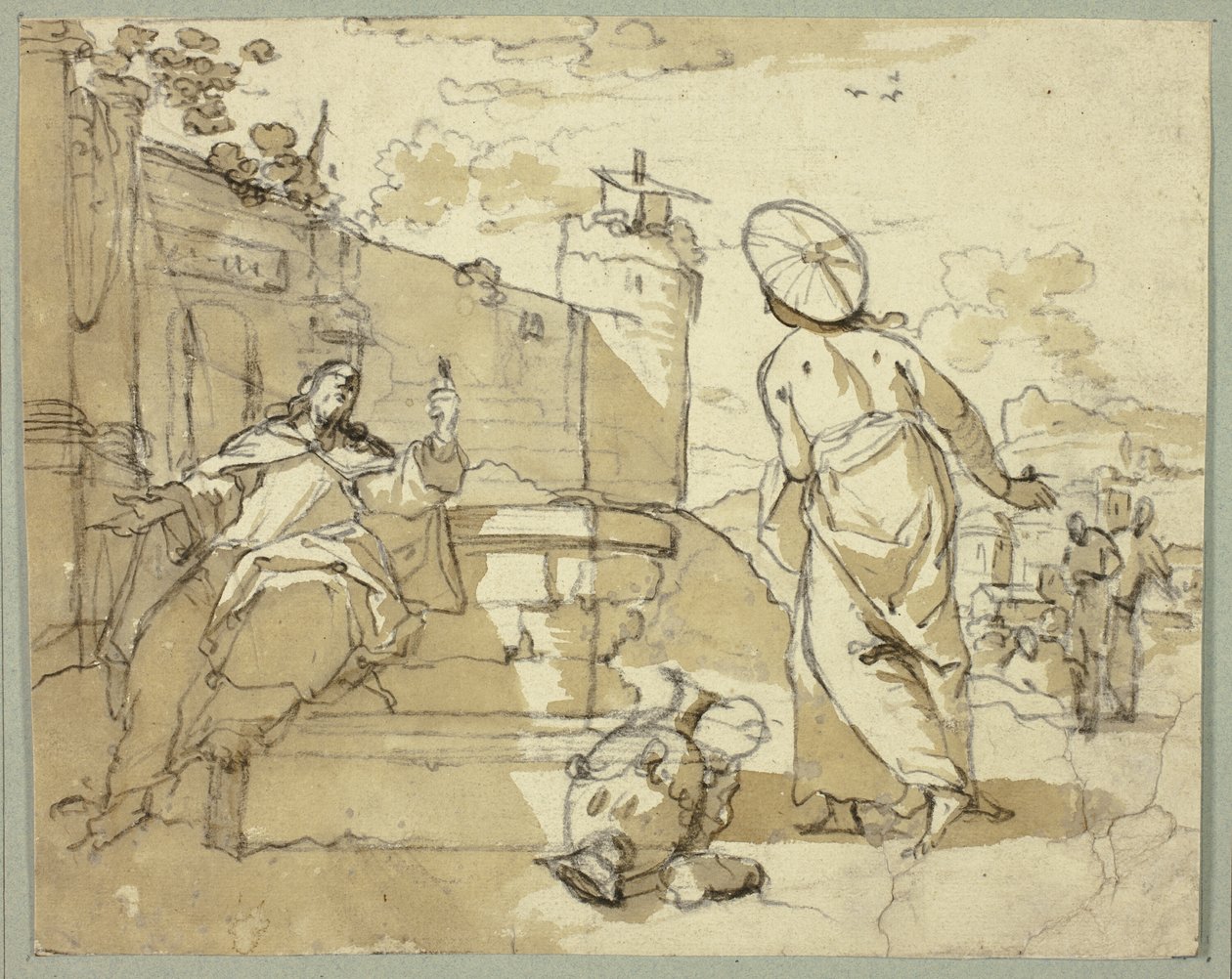 Cristo e la Donna di Samaria da Jacob de Wit