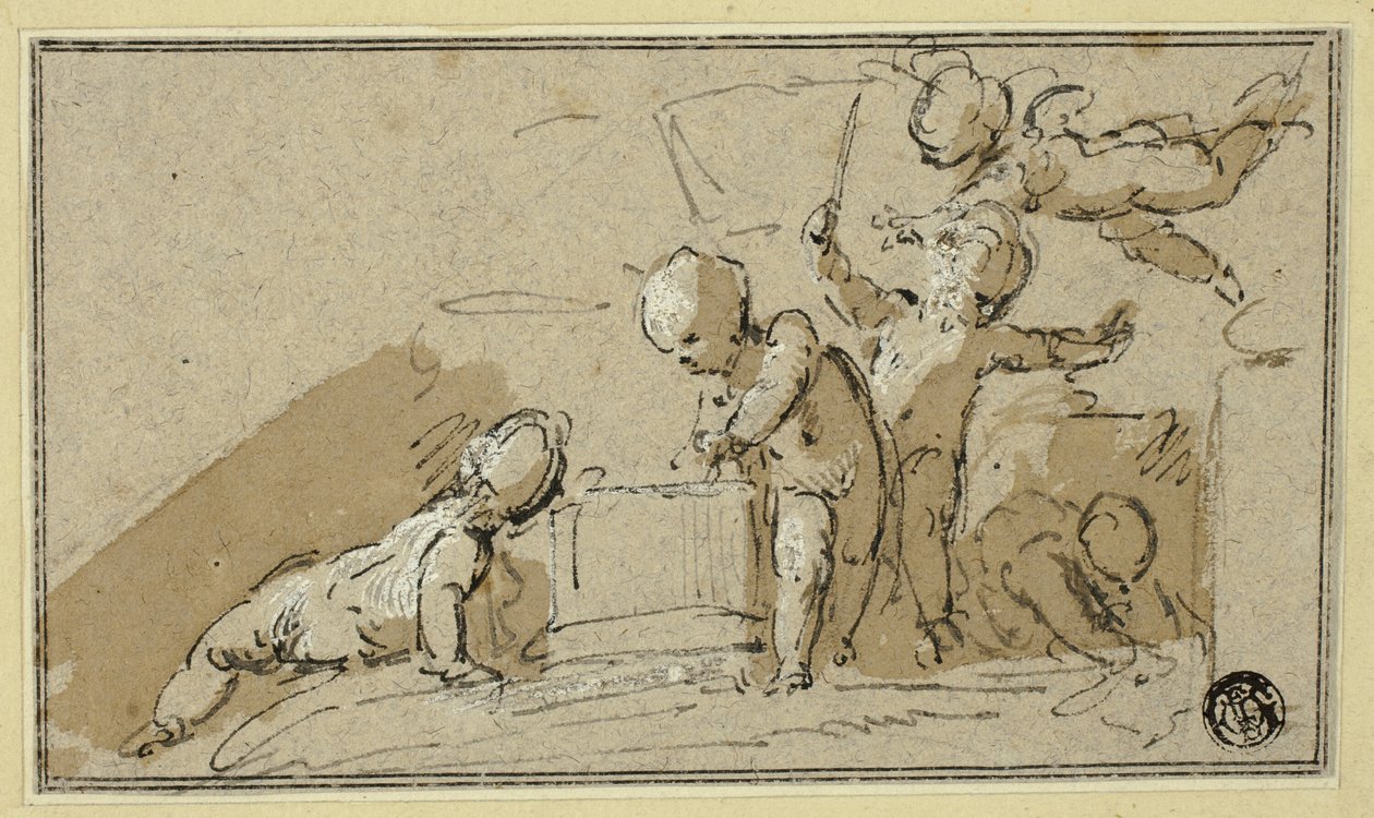 Cinque Putti al Gioco da Jacob de Wit