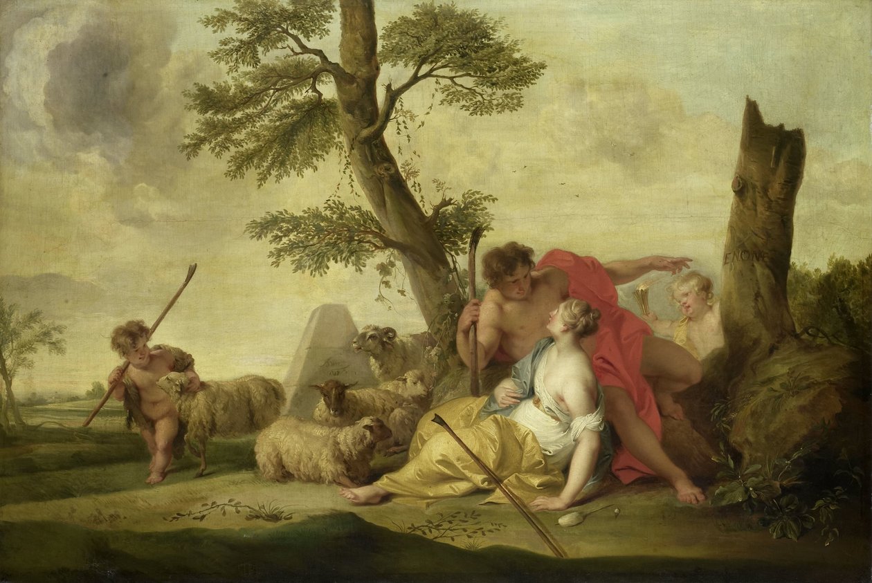 Paride e Enone da Jacob de Wit